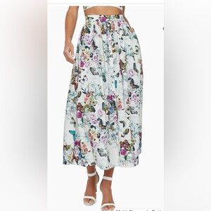 L'AGENCE Seina midi skirt
